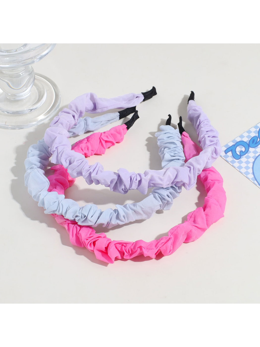 Gifty - Thin Ruched Fabric Hair Accessory Headband