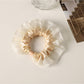 Gifty - Pleated Mesh Ruffled Edge Scrunchie