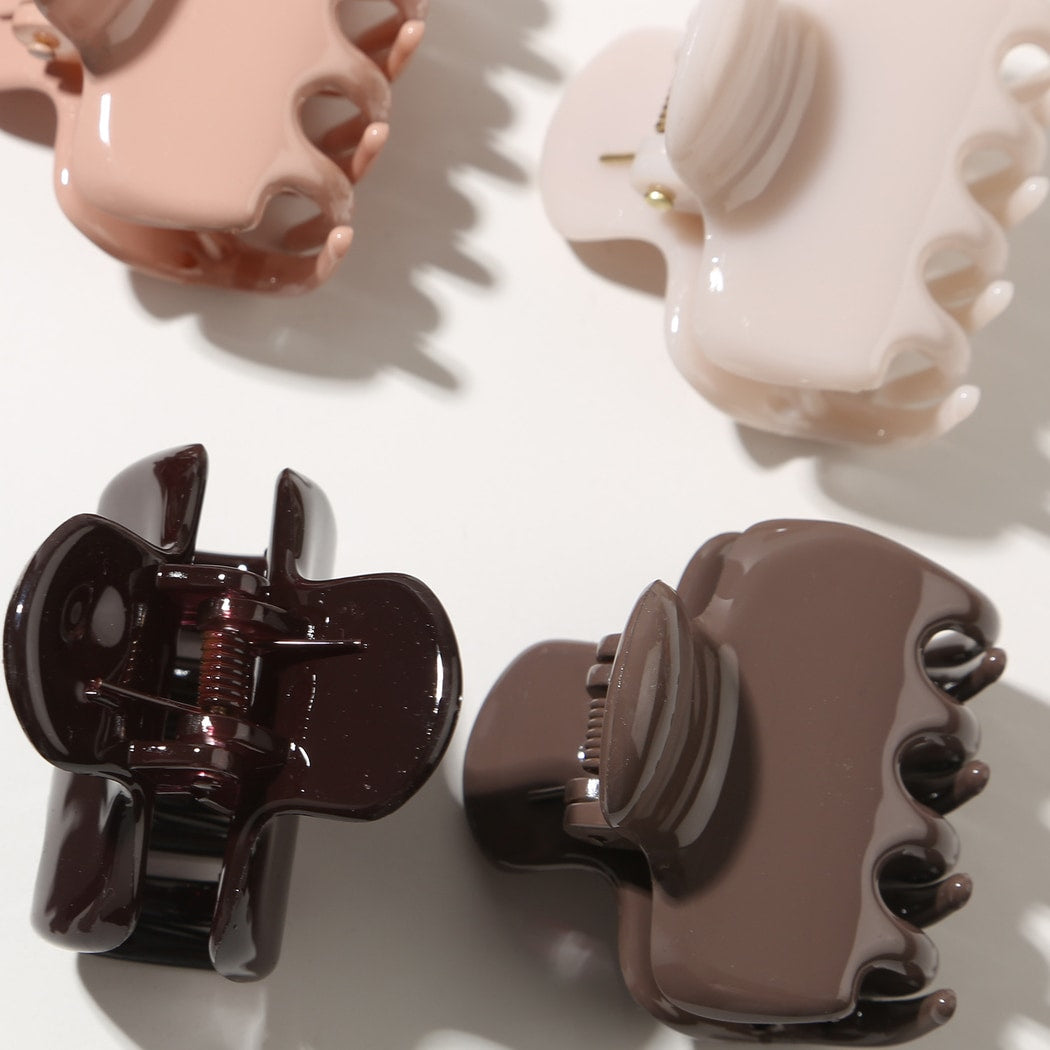 Beau - Simple Glossy Geometric Hair Claw Clip