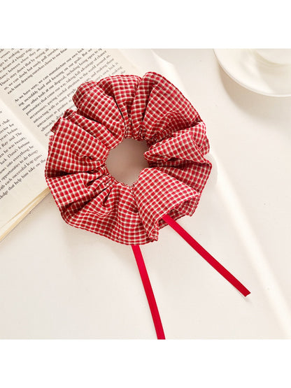 Gifty - Plaid Scrunchie Hair Tie for Women