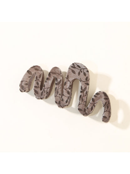 Beau - Wave Geometric Design Hair Claw Clip