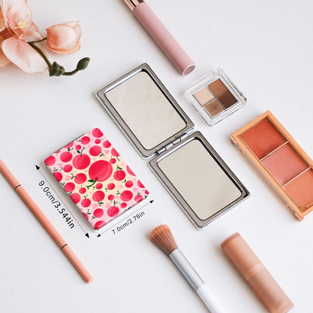Mirroray - Cartoon Watermelon Print Folding Makeup Mirror