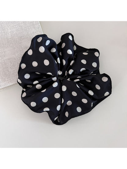 Gifty - Solid Polka Dot Ruffle Scrunchie