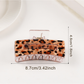Beau - Vintage Leopard Print Curved Claw Clip