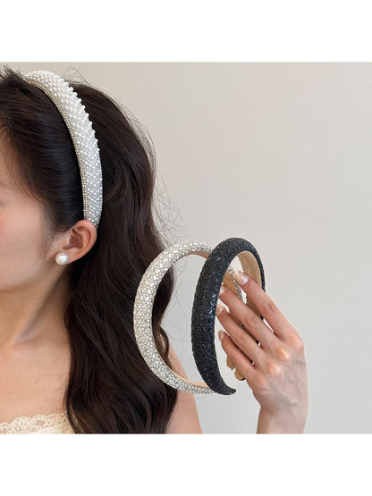 Gifty - Modern Minimalist Rhinestone Detail Padded Headband