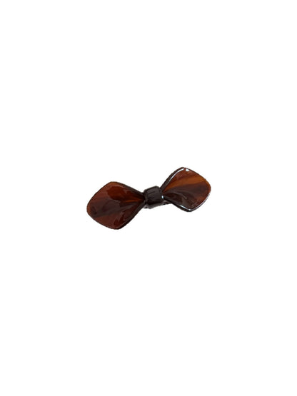 Beau - Marbled Bow Acetate Fiber Hair Clip