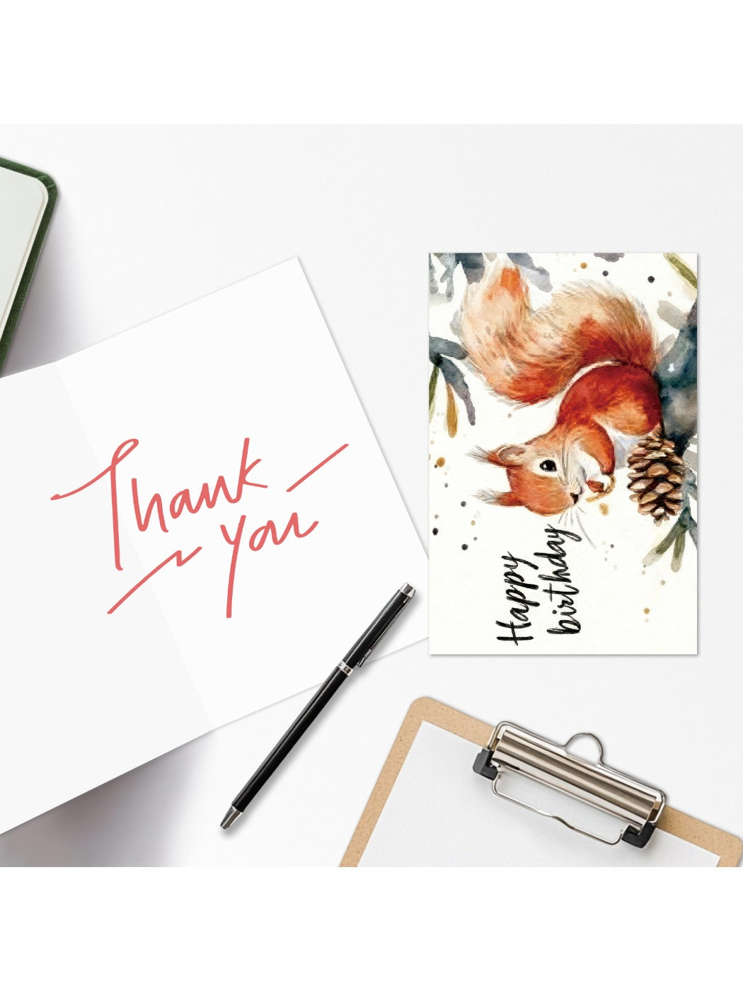 Carduria - Ink Style Animal Birthday Card
