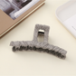 Beau - Pleated Geometric Fabric Claw Hair Clip