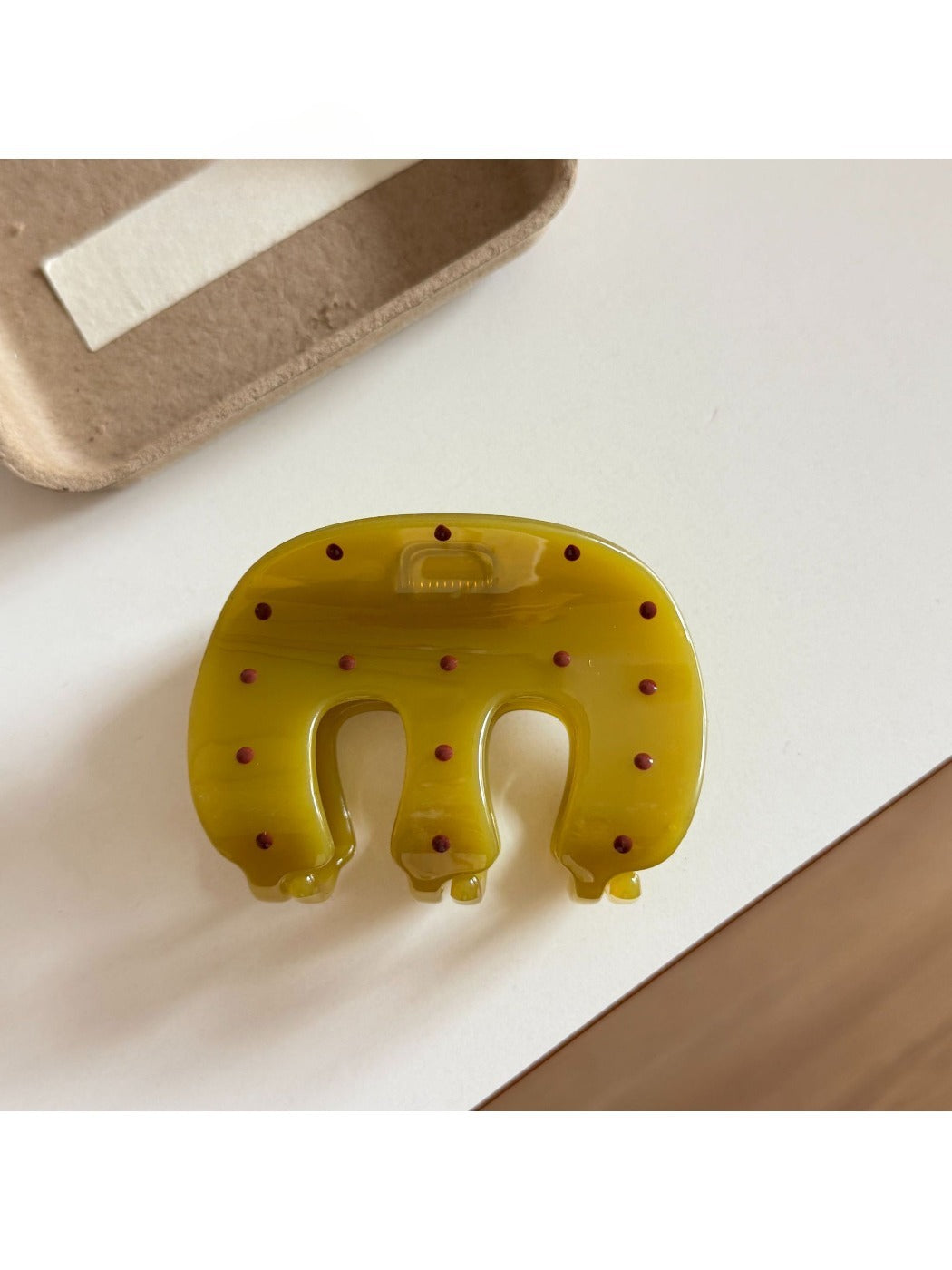 Beau - Polka-Dot Drip Glaze Hair Clip