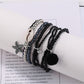 Side view of Lovra multi-row small bead bracelet highlighting bead texture
