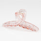 Beau - Clear Solid Color Crisscross Claw Clip