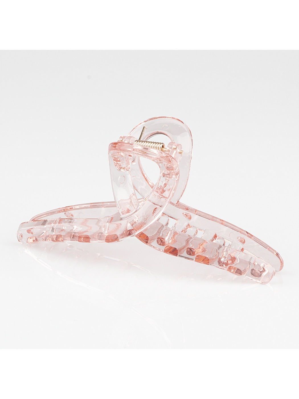 Beau - Clear Solid Color Crisscross Claw Clip