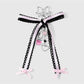 Keypus - Sweet Lace Ribbon Bow Key Ring Accessory Keychain