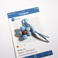 Keypus - Playful Denim Flower Keychain