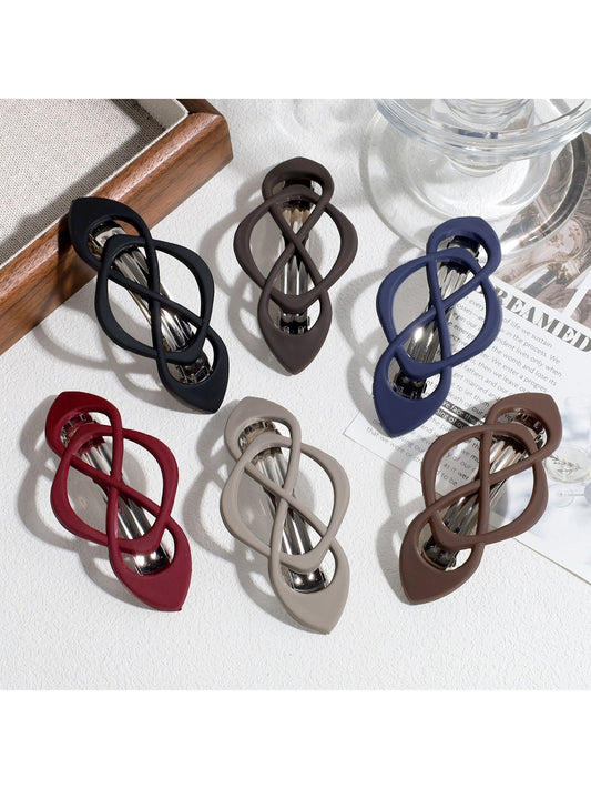 Beau - Matte Hollow Design Hair Clip
