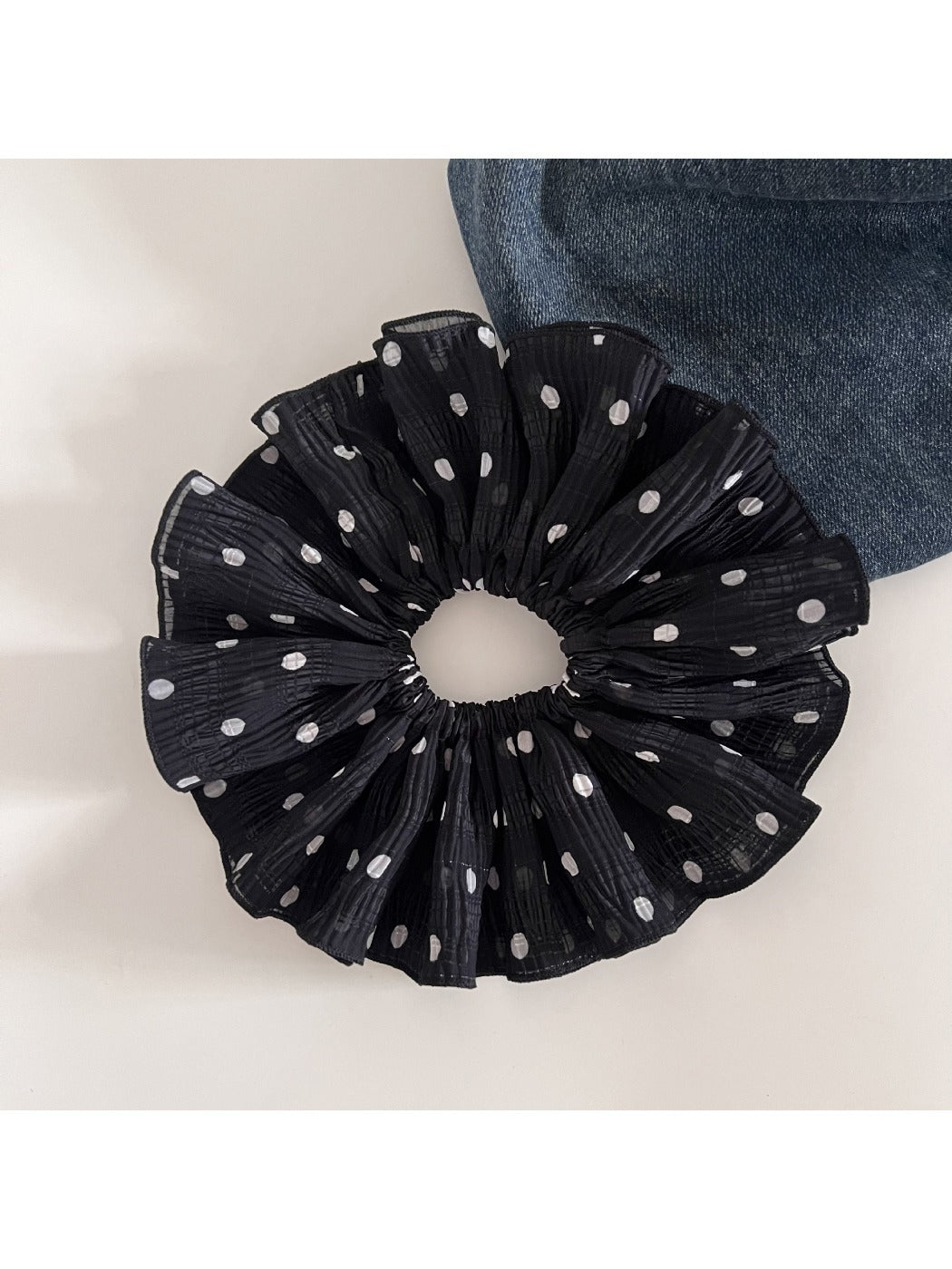 Gifty - Double Layer Polka Dot Scrunchie