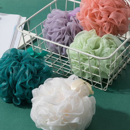 Papo - Soft Mesh Ribbon Hanger Lathering Bath Pouf