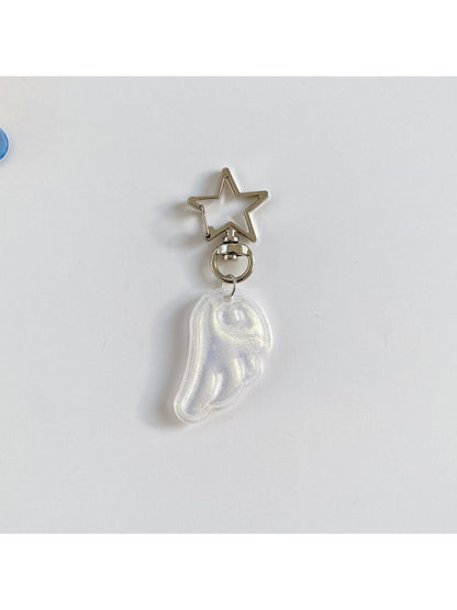 Keypus - Shimmery Acrylic Angel Wing Star Keychain