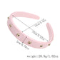 Gifty - PU Leather Studded Retro Style Headband