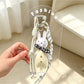 Keypus - Bow Rabbit Faux Leather Alloy Bag Charm Keychain