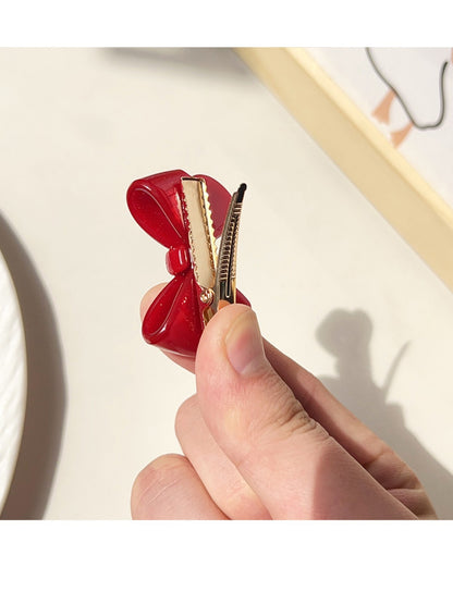 Beau - Adorable Asymmetrical Bow Hair Clips