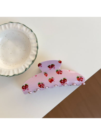 Beau - Floral Print Hair Clip