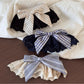 Beau - Irregular Lace Bow Design Hair Clip