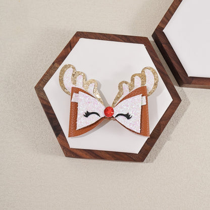 Beau - Sweet Deer Face Antler Christmas Hair Clip