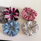Gifty - Colorful Knitted Striped Scrunchie