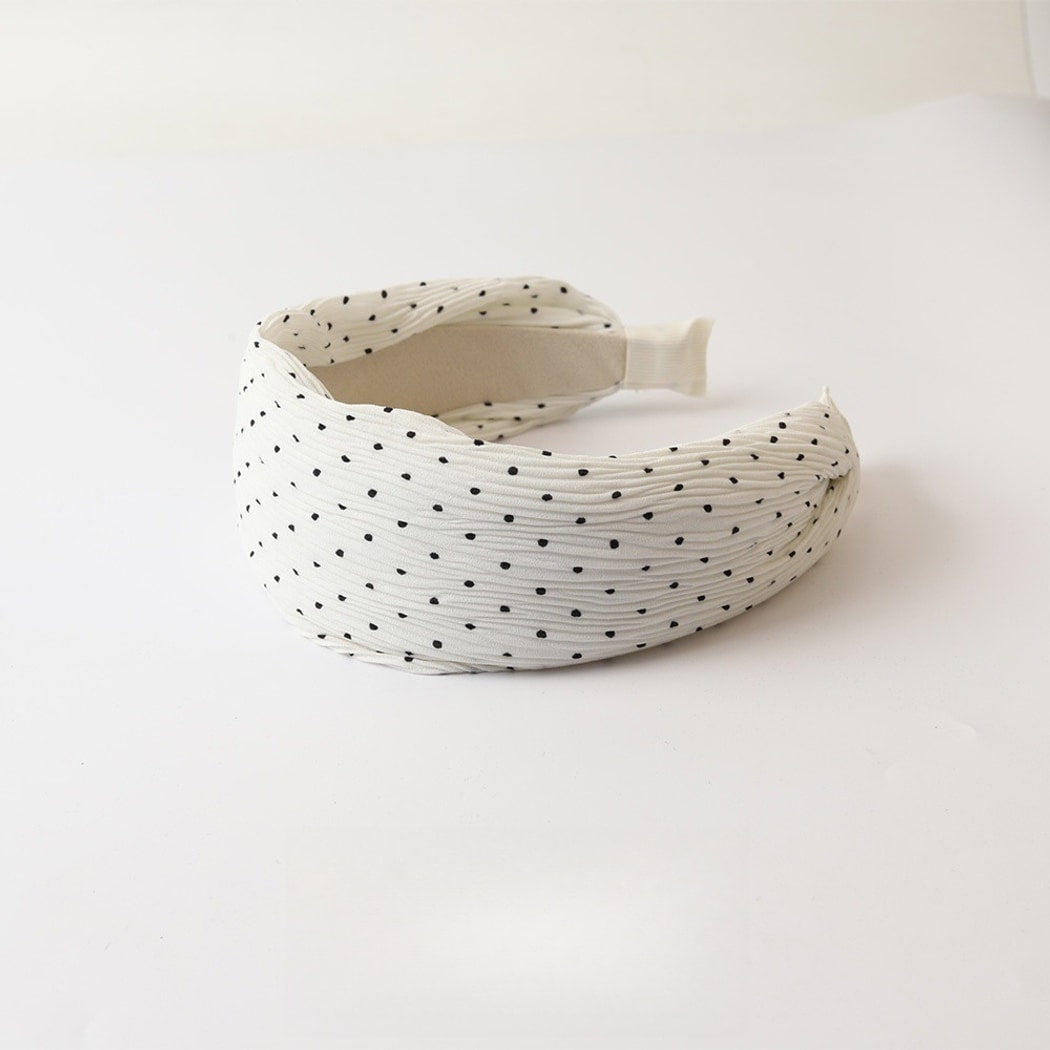 Gifty - Elegant Polka Dot Wide Headband