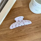 Beau - Pink Floral Print Hair Claw Clip