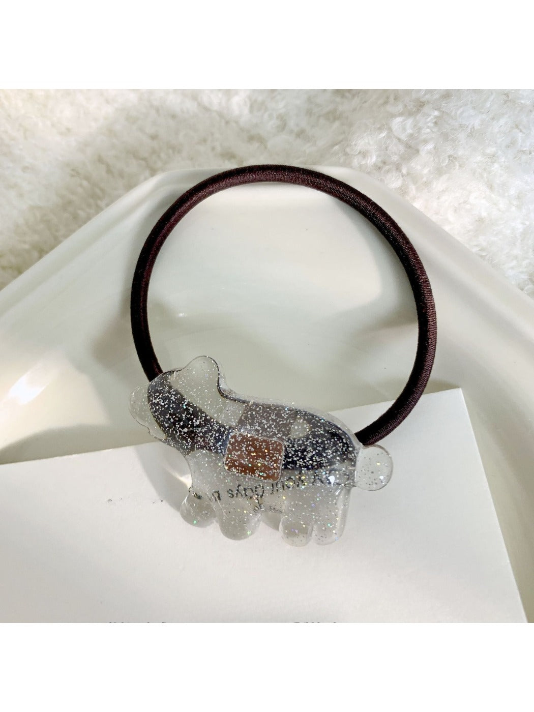 Gifty - Cute Clear Bear Hair Tie