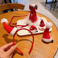Beau - Cute Christmas Hat Style Plush Hair Clip