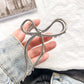Beau - Cool Toned Geometric Line Elegant Claw Clip