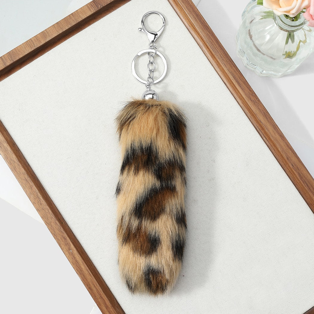 Keypus - Retro Y2K Animal Print Tail Keychain