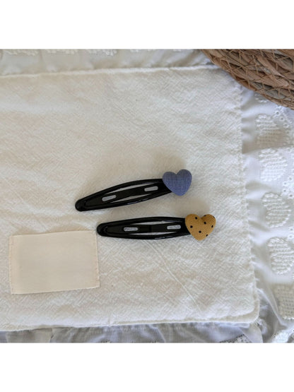 Beau - Sweet Heart Detail Side Styling Hair Clip Set