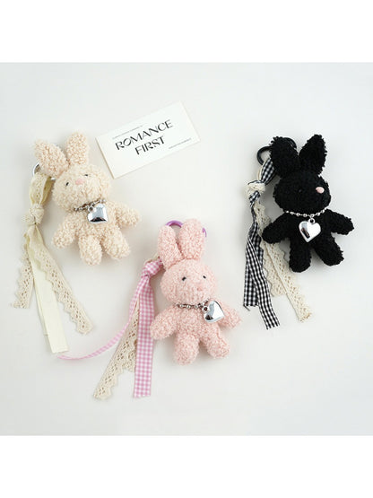 Keypus - Love Bow Bunny Backpack Pendant