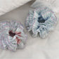 Gifty - Double Color Plaid Crinkle Hair Ties