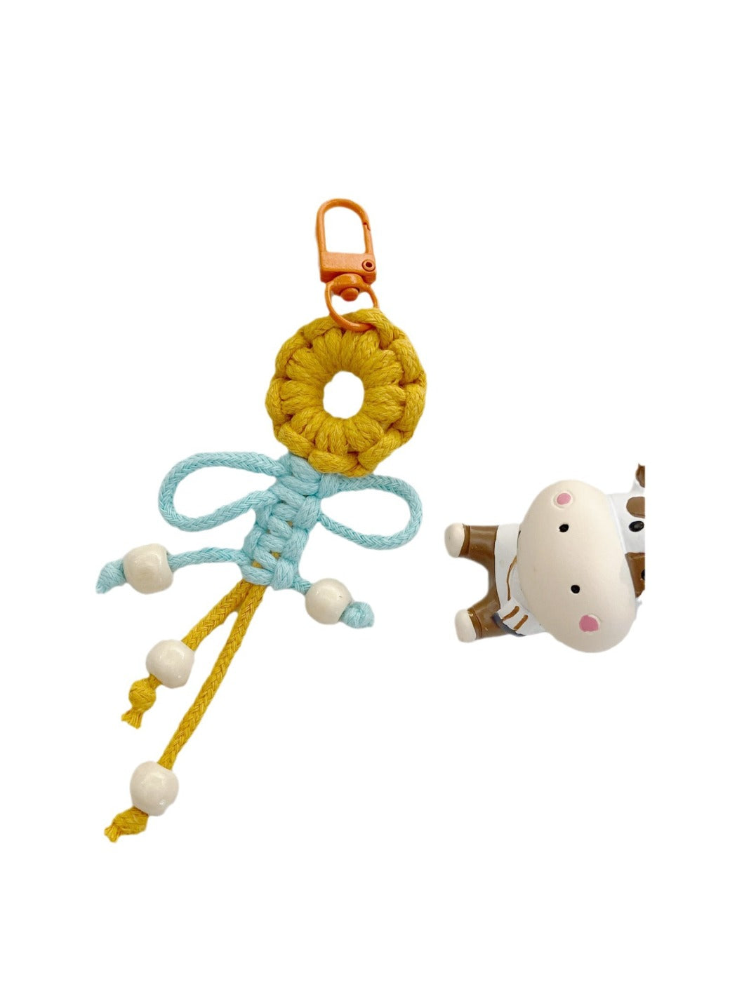 Keypus - Beaded Fringe Flower Keychain