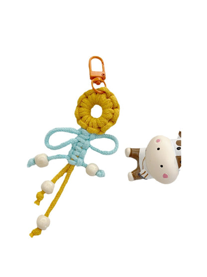 Keypus - Beaded Fringe Flower Keychain