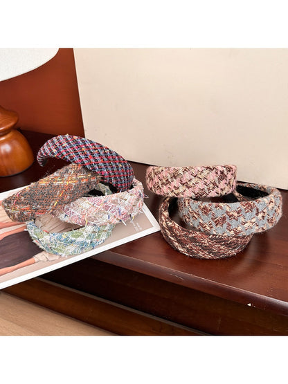 Gifty - Cozy Knit Headband Color Block Design