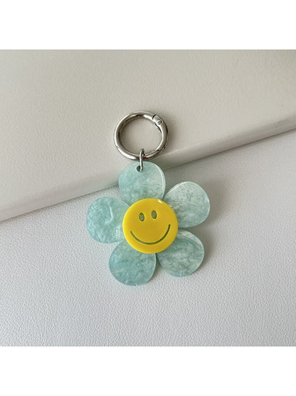 Keypus - Smiley Flower Keychain Charm