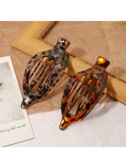 Beau - Mesh Leopard Print Hair Clip