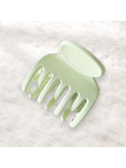 Beau - Simple Solid Color Matte Finish Hair Claw Clip