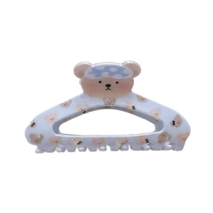 Beau - Cute Bear Pattern Acrylic Claw Hair Clip