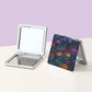 Mirroray - Foldable Floral Print Compact Makeup Mirror