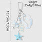 Keypus - Cute Blue Starfish Design Keychain