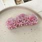 Beau - Pretty Rose Shaped Acetate Hair Clip