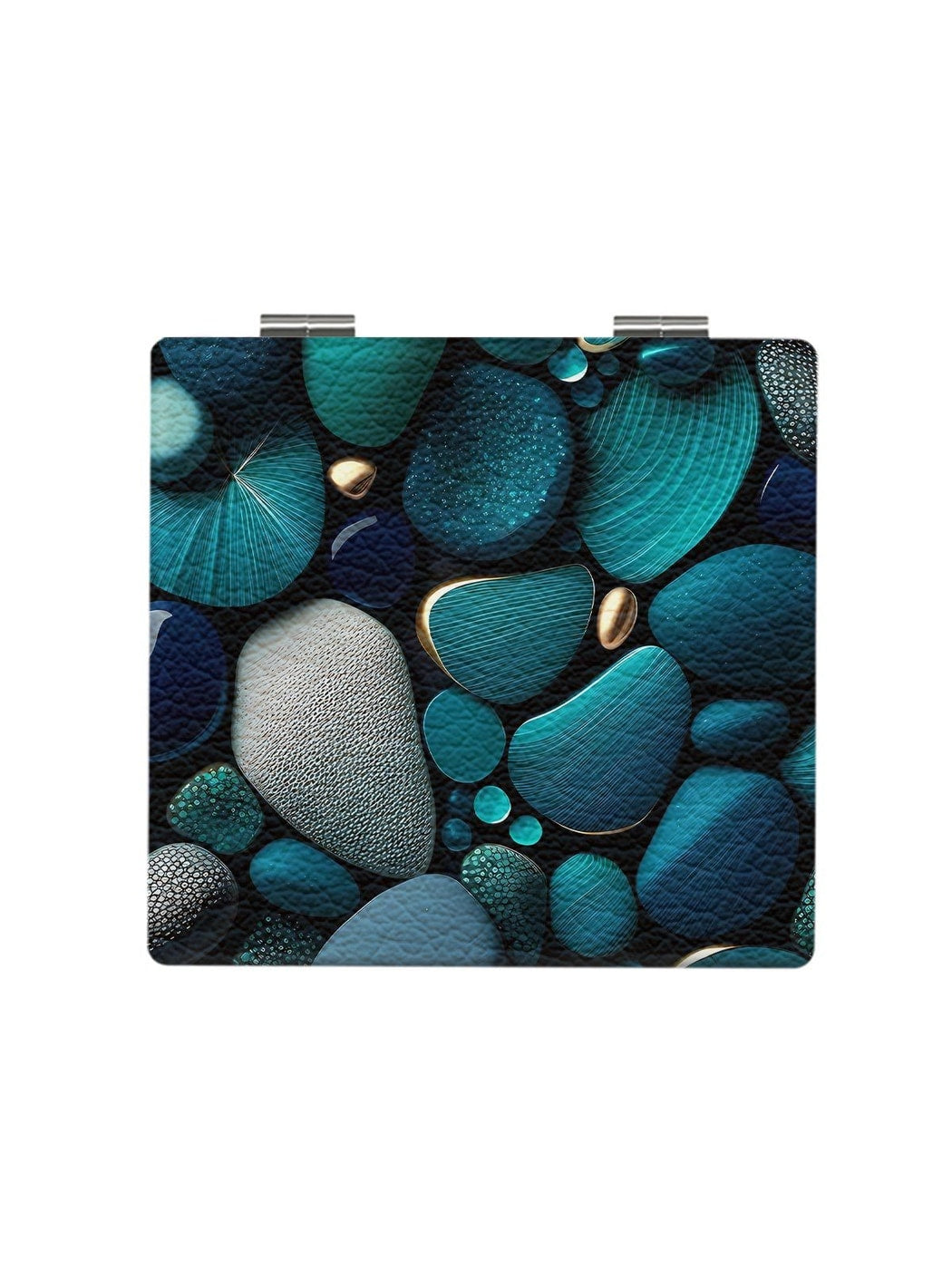 Mirroray - Pebble Pattern Folding Makeup Mirror
