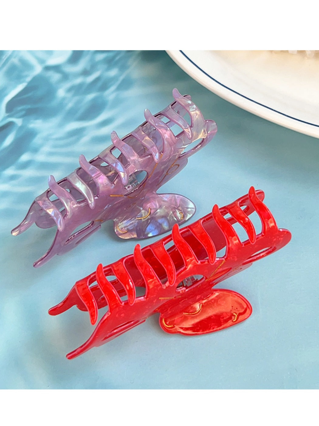 Beau - Glitter Colorful Octopus-Shaped Hair Clip